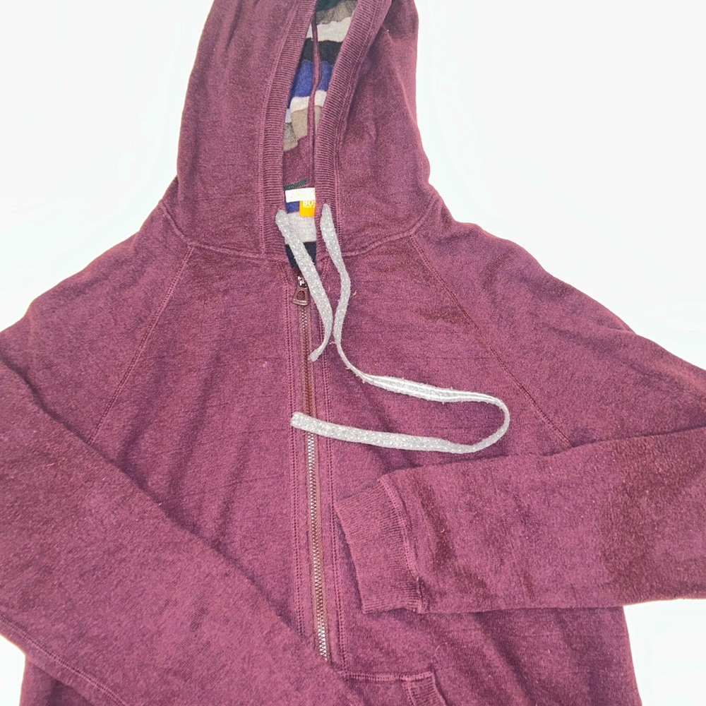 Hugo Boss Purple Zip-Up Hoodie